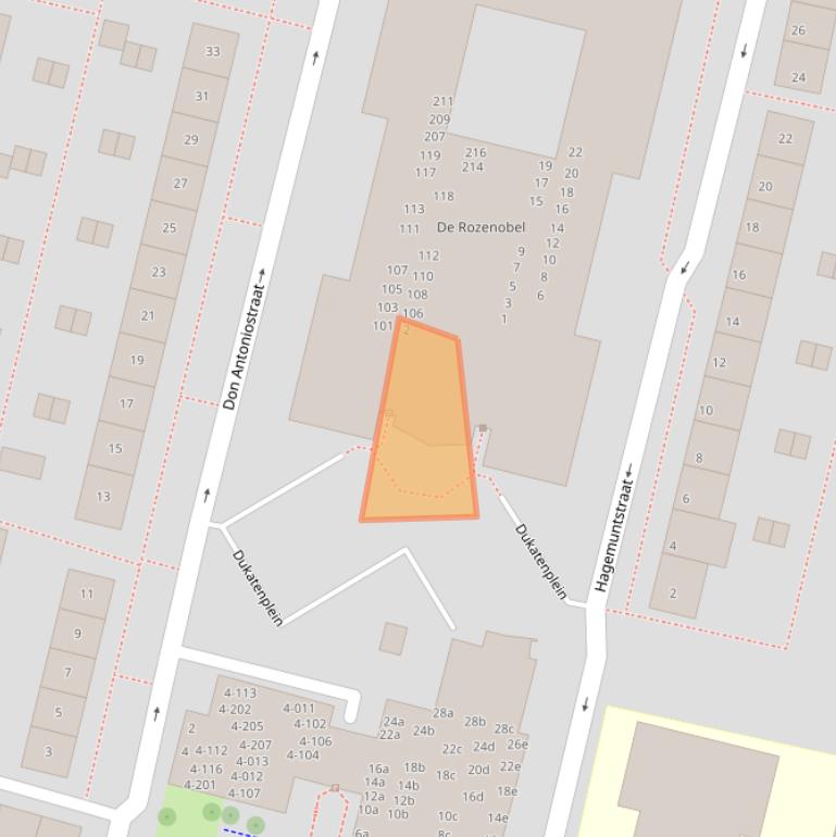 Kaart van postcodegebied 4205GE.