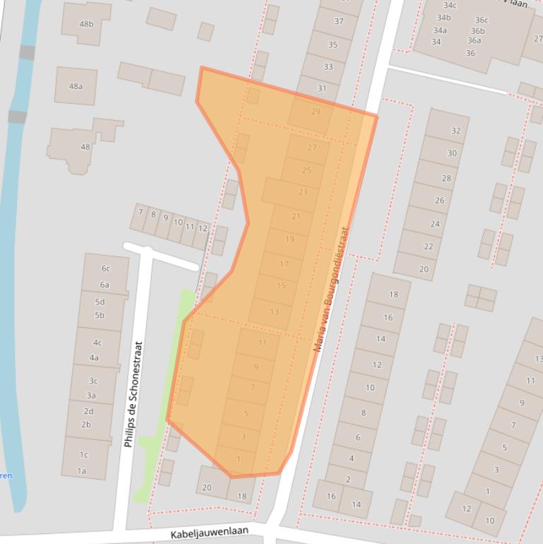 Kaart van postcodegebied 4205HN.