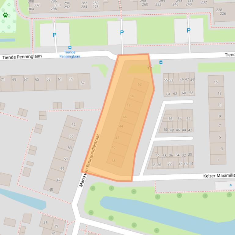 Kaart van postcodegebied 4205HS.