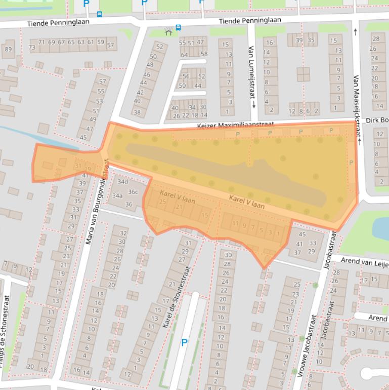 Kaart van postcodegebied 4205HW.