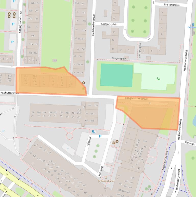 Kaart van postcodegebied 4205JC.