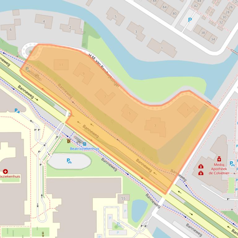 Kaart van postcodegebied 4205JR.