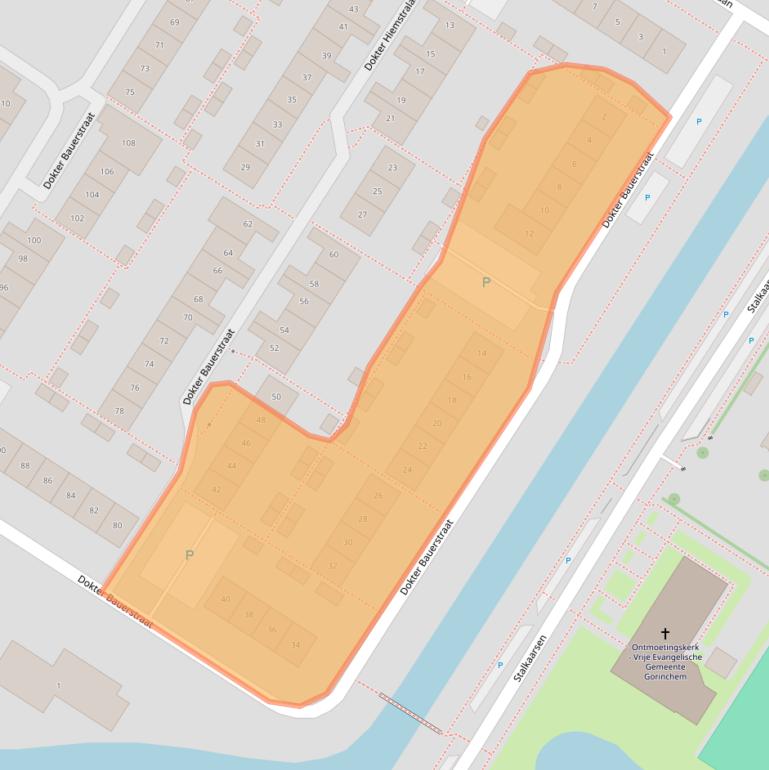 Kaart van postcodegebied 4205KB.