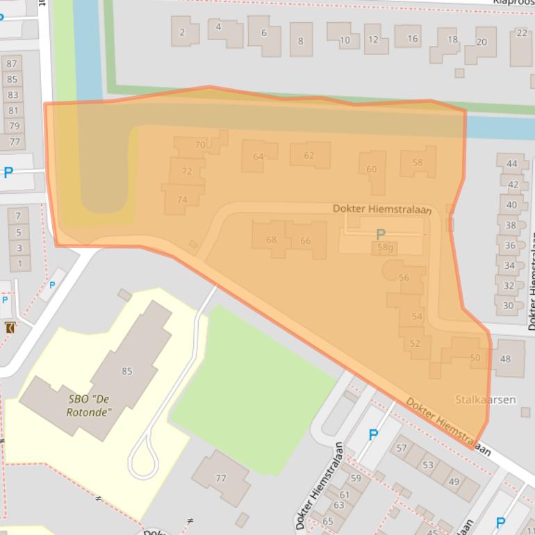 Kaart van postcodegebied 4205KN.