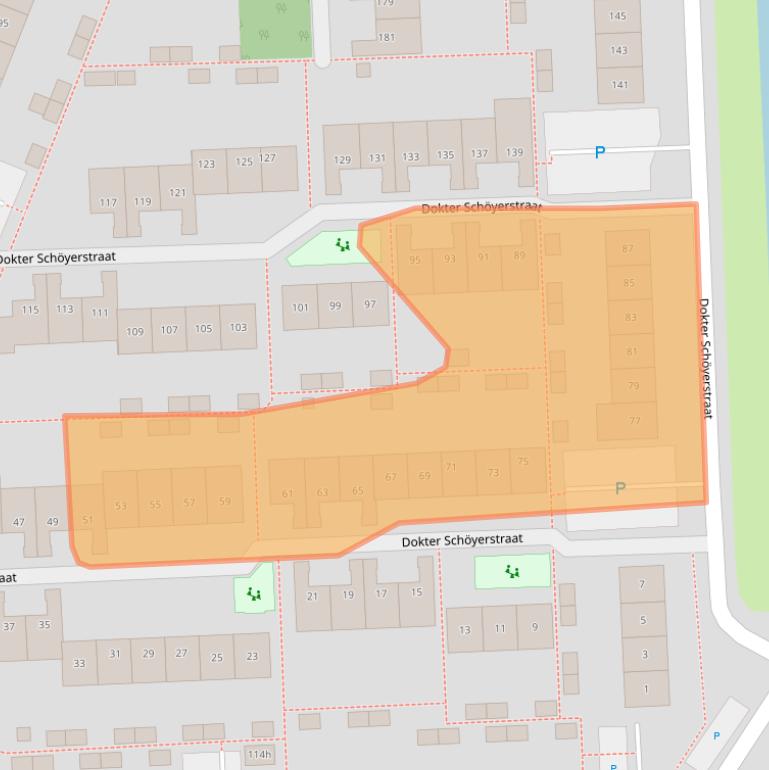 Kaart van postcodegebied 4205KS.