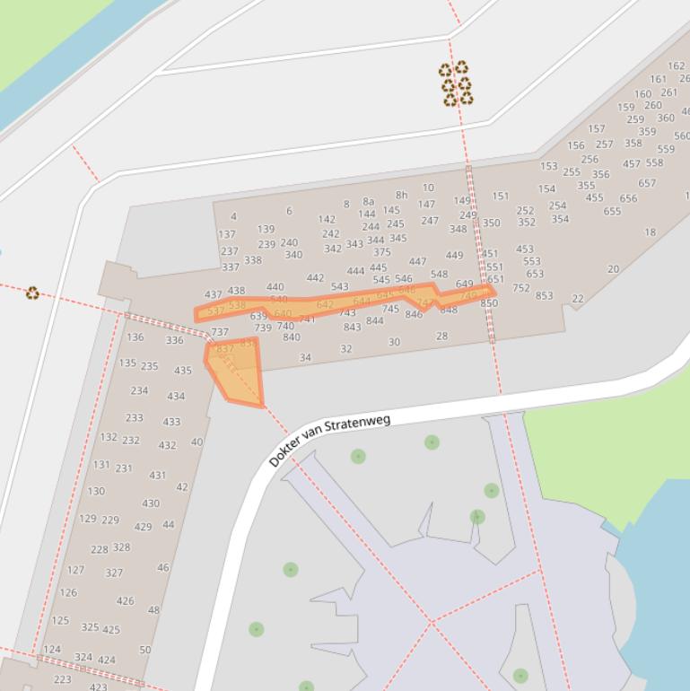 Kaart van postcodegebied 4205LL.