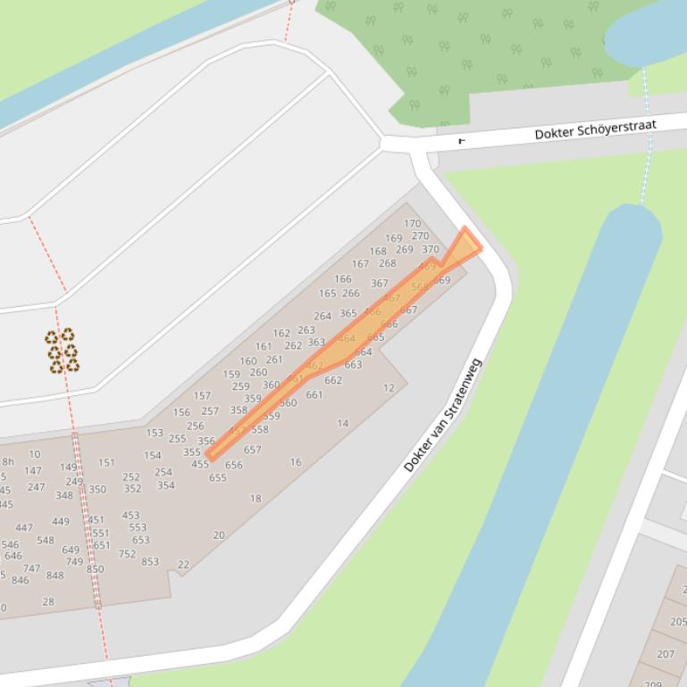 Kaart van postcodegebied 4205LX.