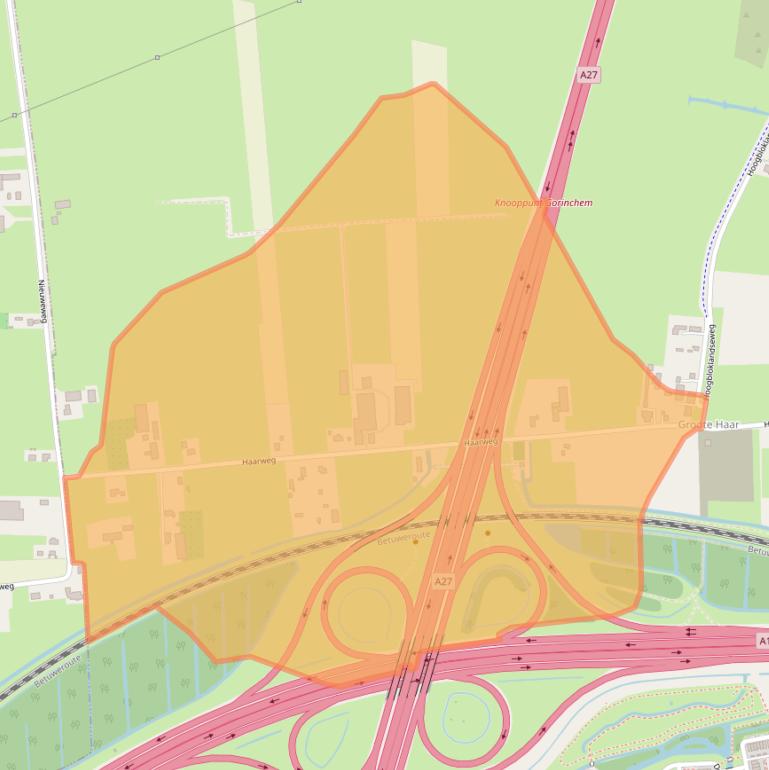 Kaart van postcodegebied 4205ND.