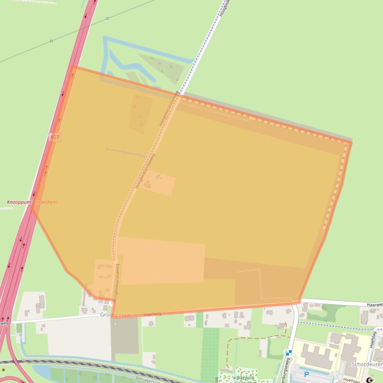 Kaart van postcodegebied 4205NE.