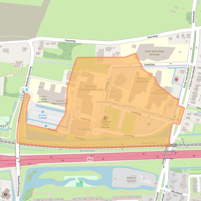 Kaart van postcodegebied 4205NK.