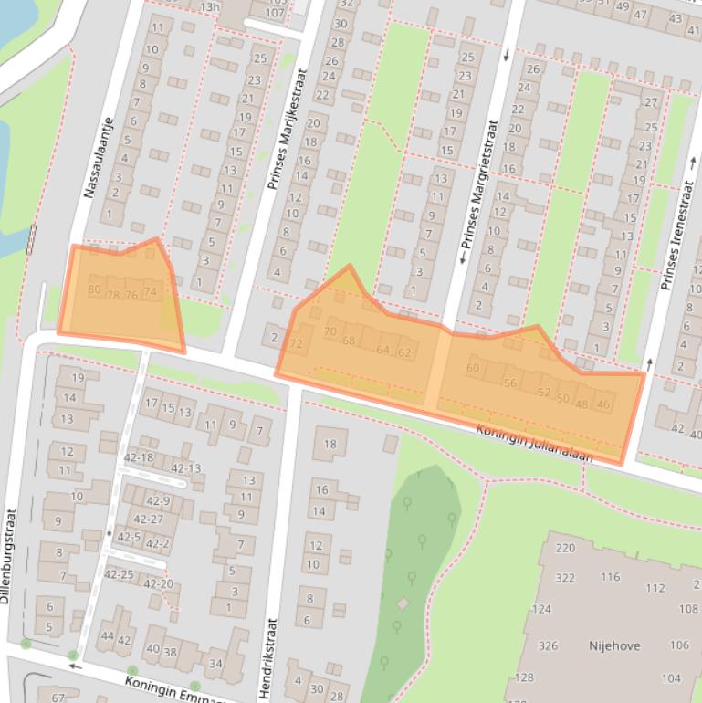 Kaart van postcodegebied 4205RC.