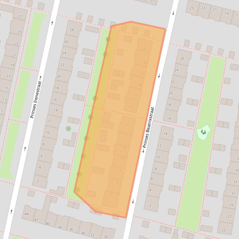 Kaart van postcodegebied 4205RD.