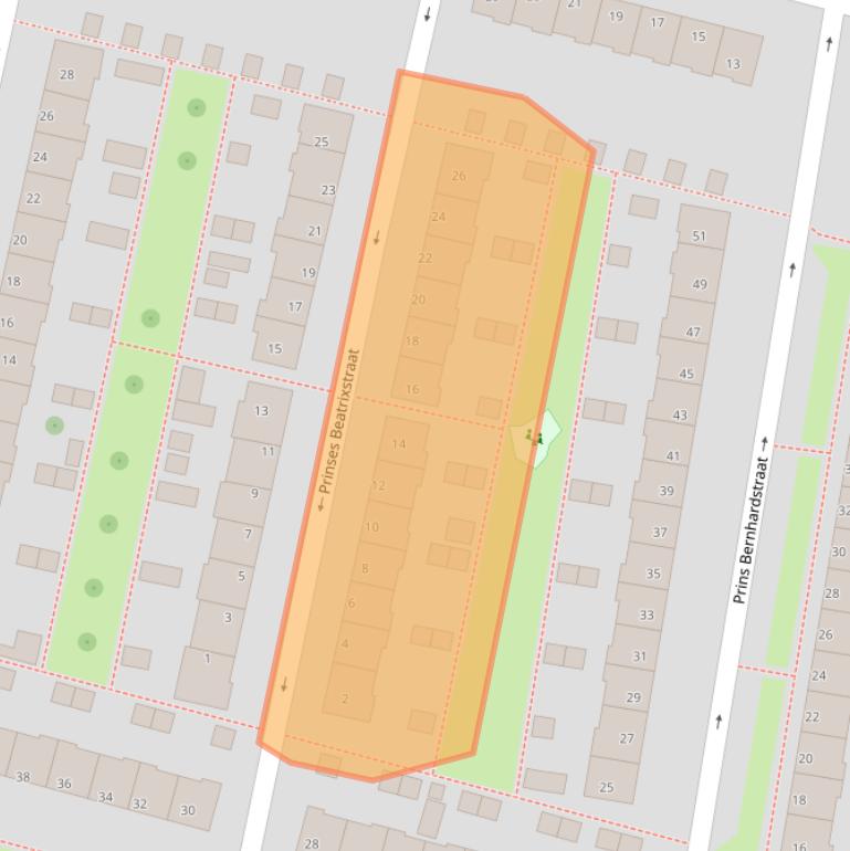 Kaart van postcodegebied 4205RE.