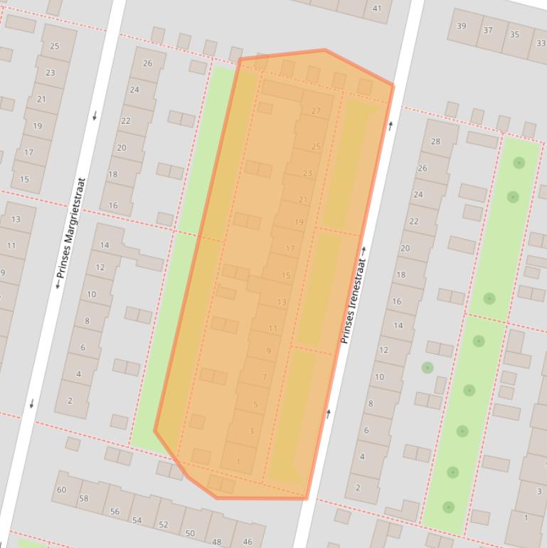 Kaart van postcodegebied 4205RG.