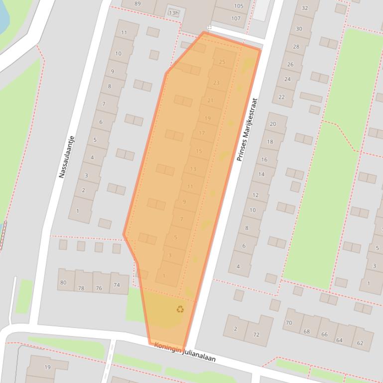 Kaart van postcodegebied 4205RL.