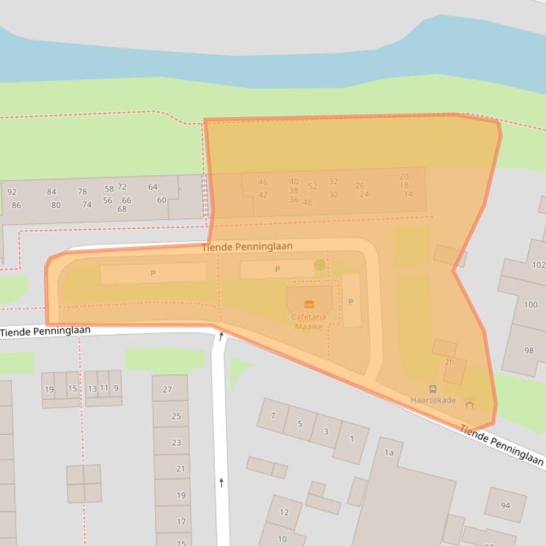 Kaart van postcodegebied 4205SC.