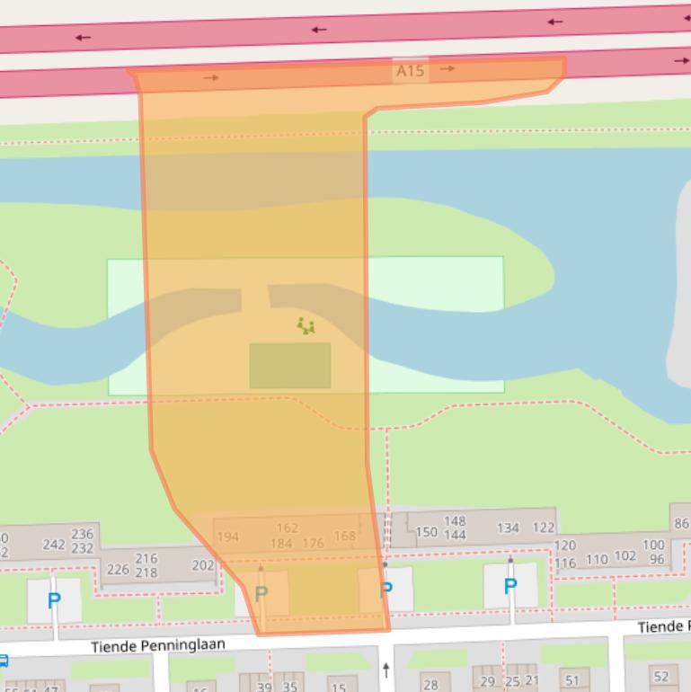 Kaart van postcodegebied 4205SJ.