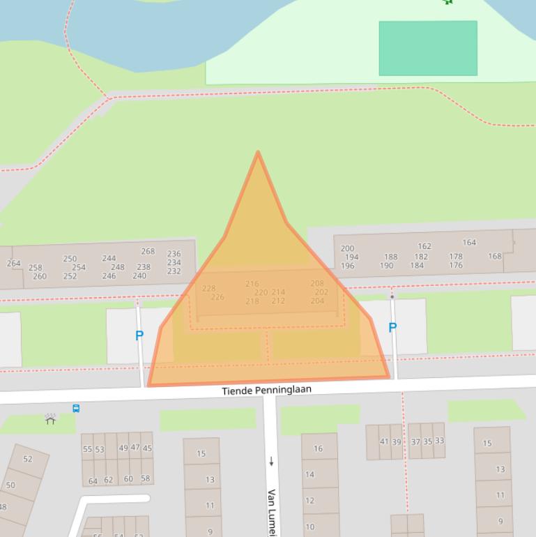 Kaart van postcodegebied 4205SK.