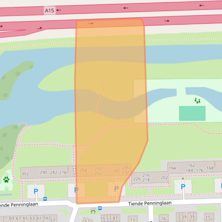 Kaart van postcodegebied 4205SL.