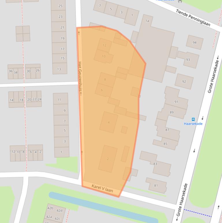 Kaart van postcodegebied 4205SX.