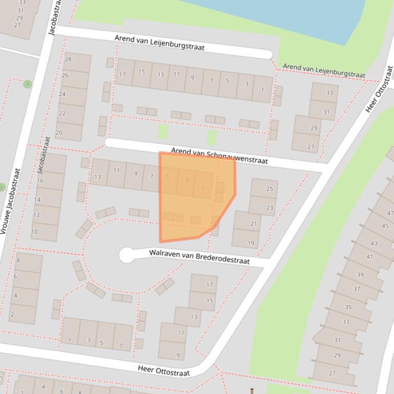 Kaart van postcodegebied 4205TG.