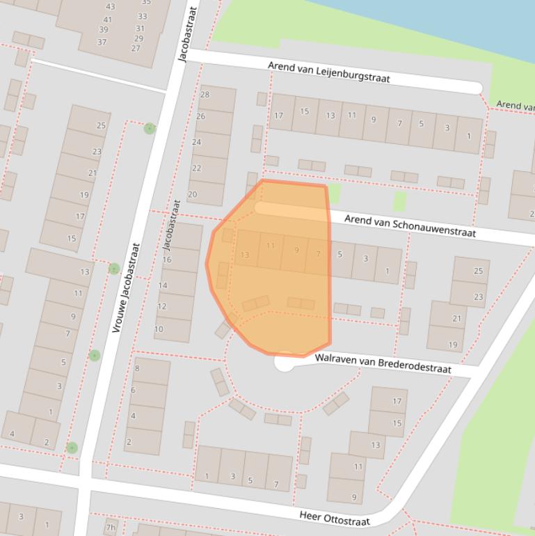 Kaart van postcodegebied 4205TH.