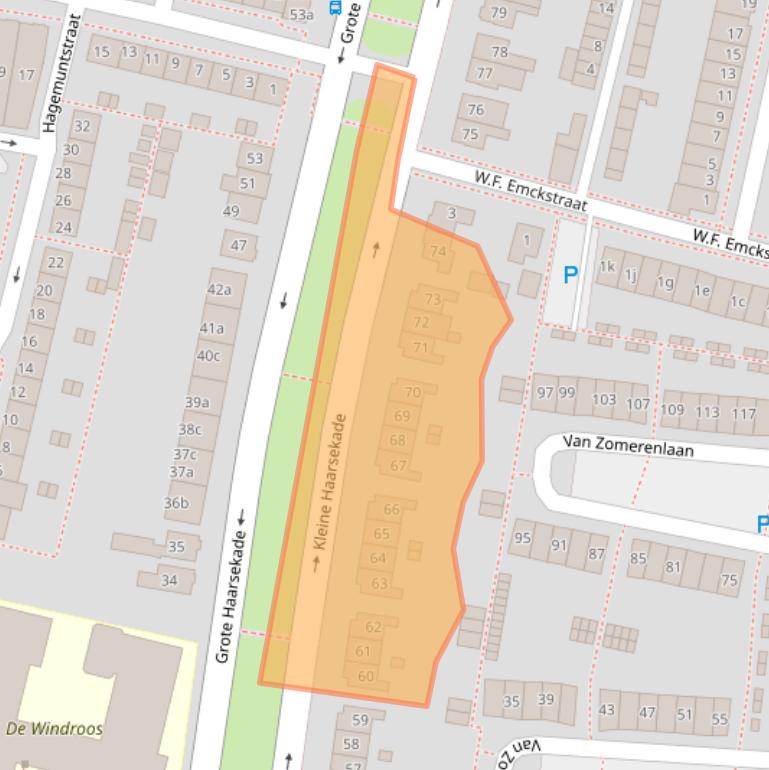 Kaart van postcodegebied 4205VC.