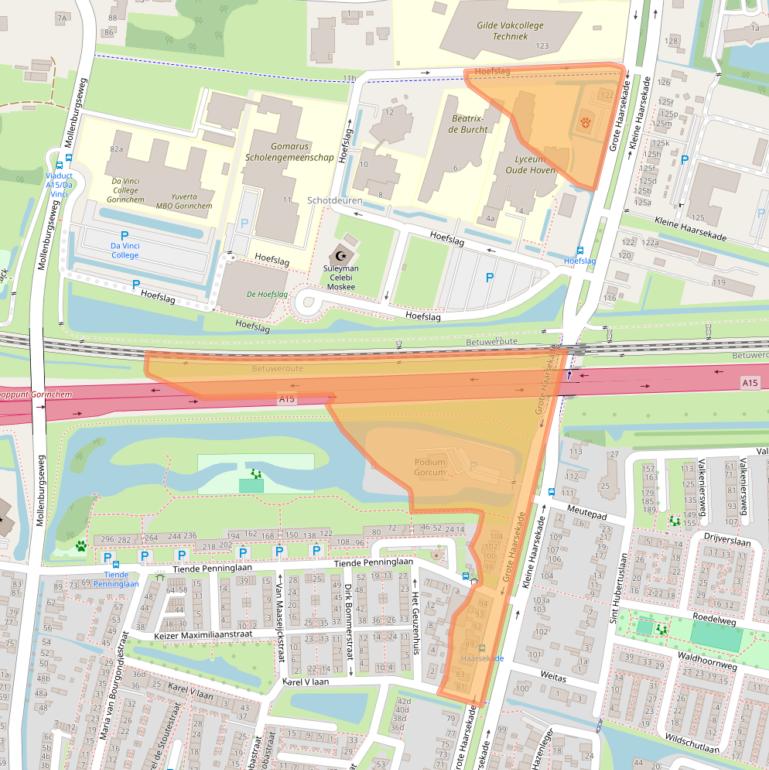 Kaart van postcodegebied 4205VL.