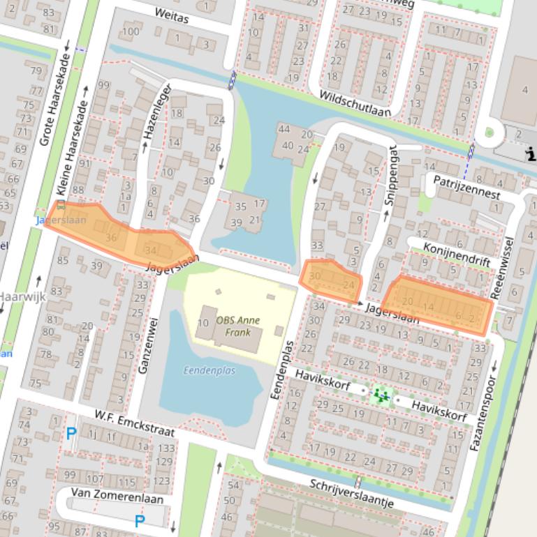 Kaart van postcodegebied 4205XC.