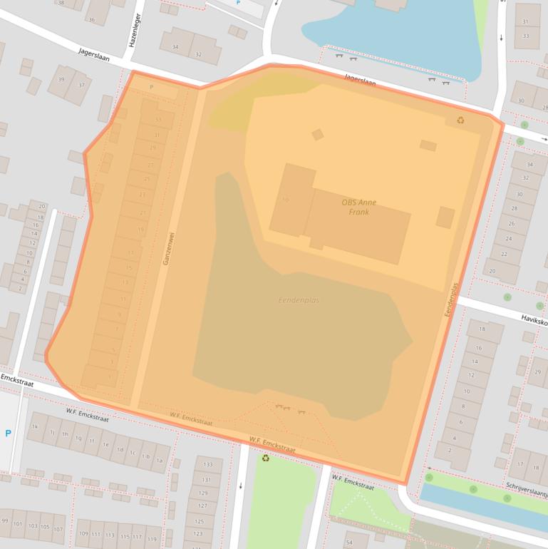 Kaart van postcodegebied 4205XD.