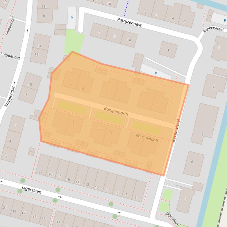Kaart van postcodegebied 4205XN.