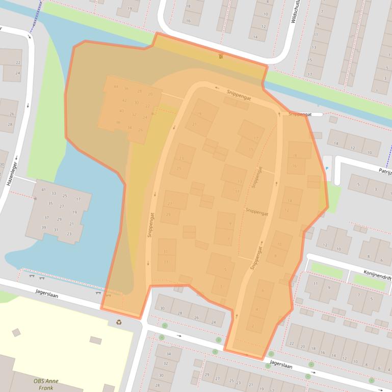 Kaart van postcodegebied 4205XP.