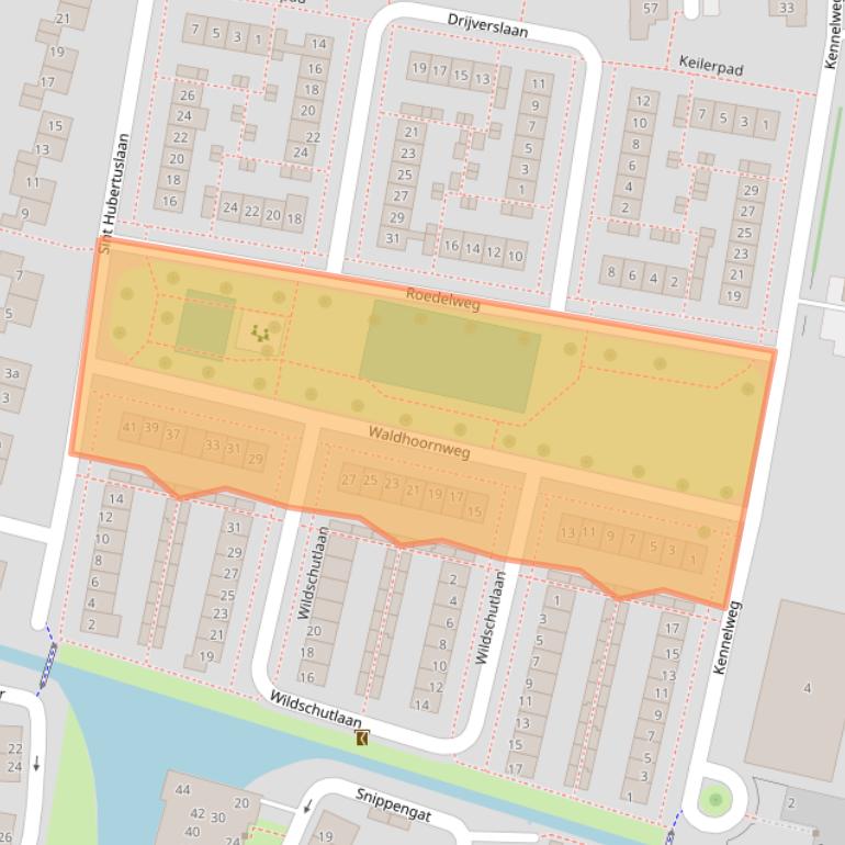 Kaart van postcodegebied 4205ZC.