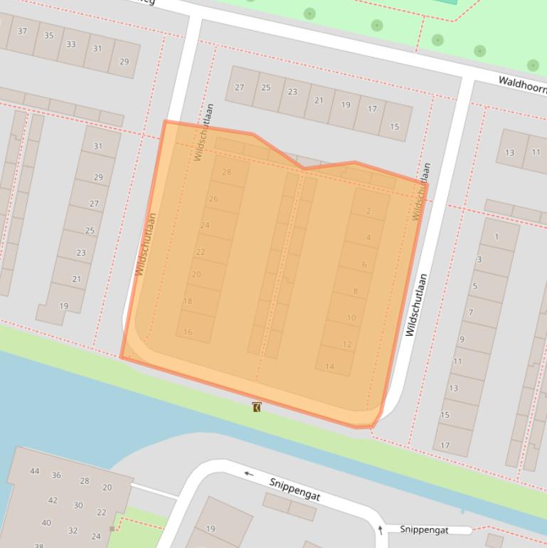 Kaart van postcodegebied 4205ZE.