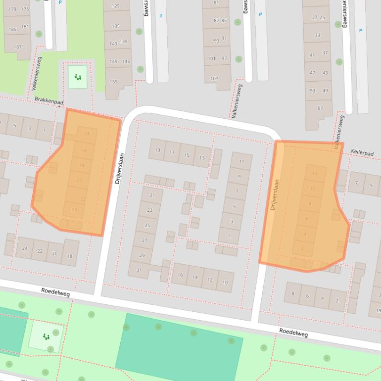 Kaart van postcodegebied 4205ZJ.