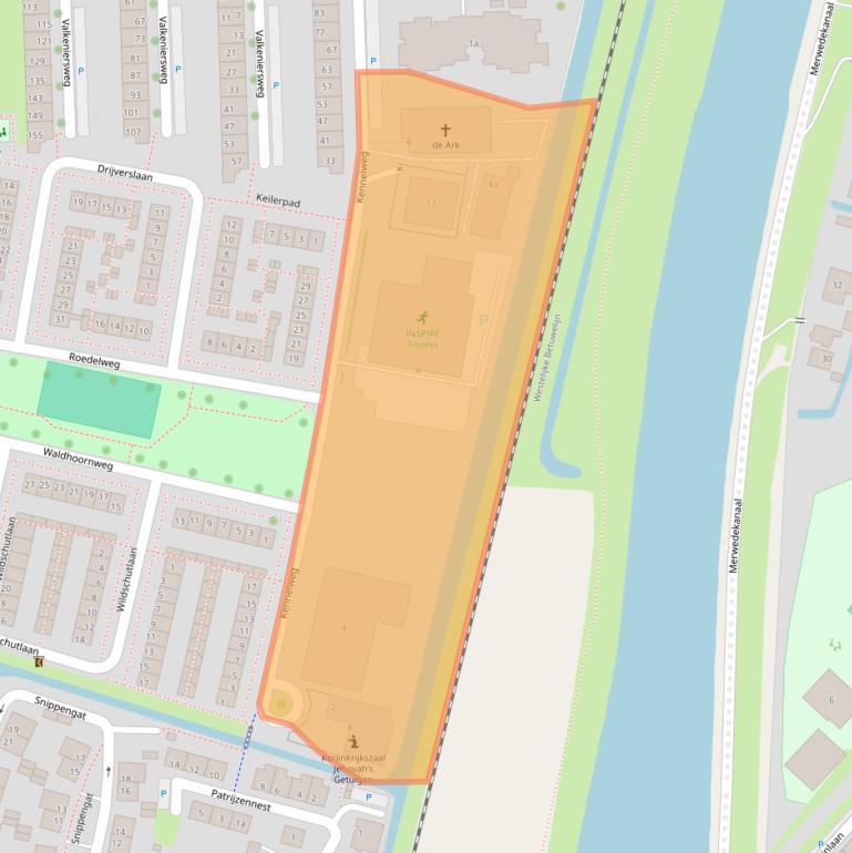 Kaart van postcodegebied 4205ZR.