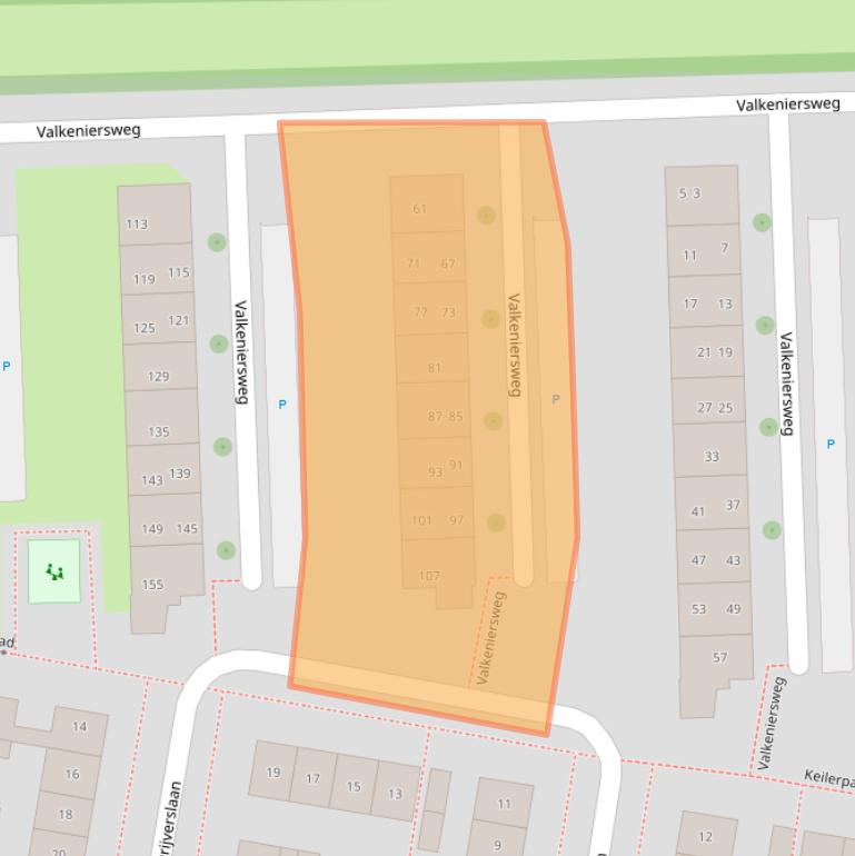 Kaart van postcodegebied 4205ZV.