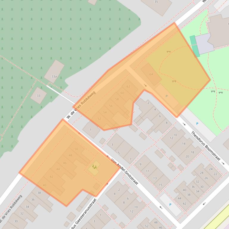 Kaart van postcodegebied 4206AM.