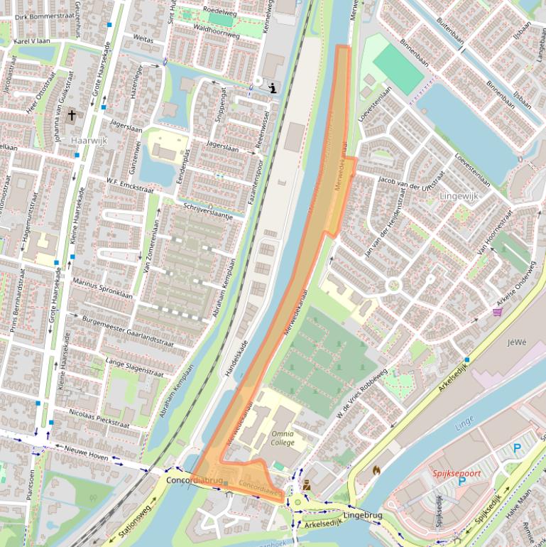 Kaart van postcodegebied 4206BB.