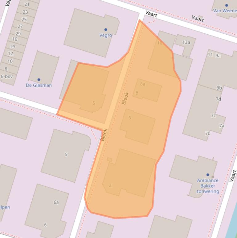 Kaart van postcodegebied 4206CD.