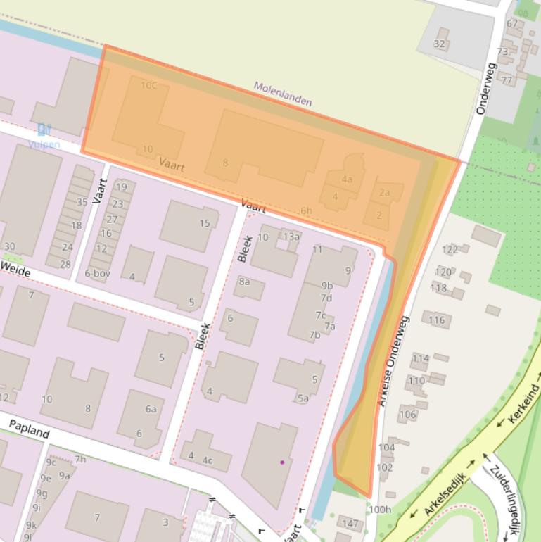 Kaart van postcodegebied 4206CE.