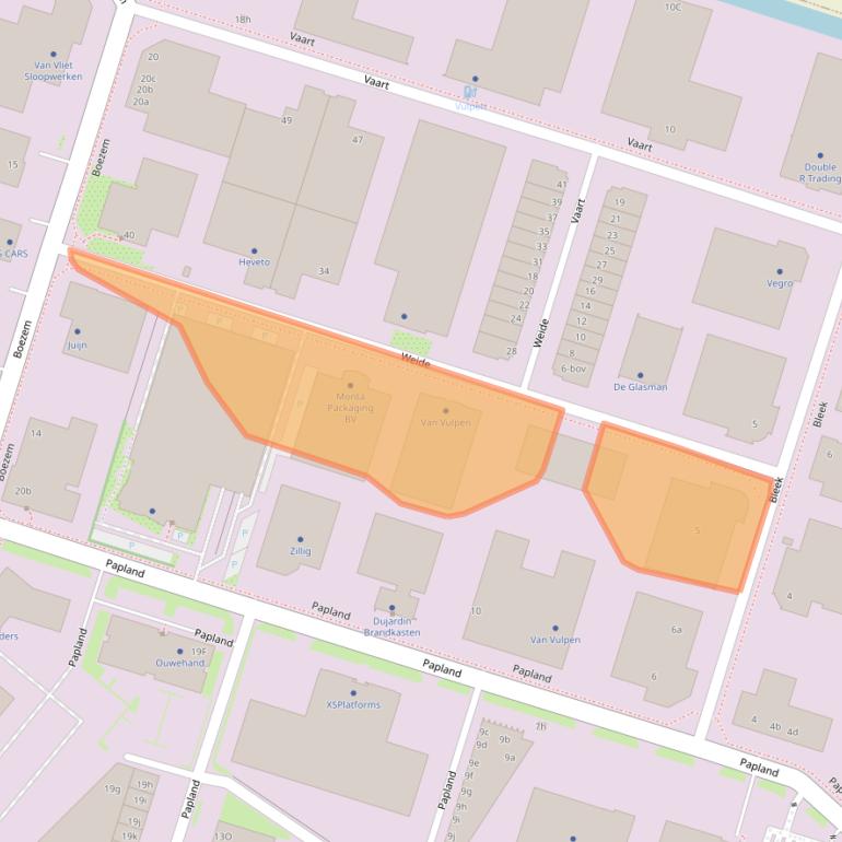 Kaart van postcodegebied 4206CH.