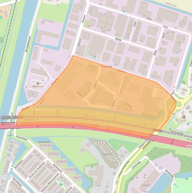 Kaart van postcodegebied 4206CK.