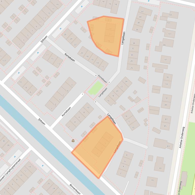 Kaart van postcodegebied 4206VN.