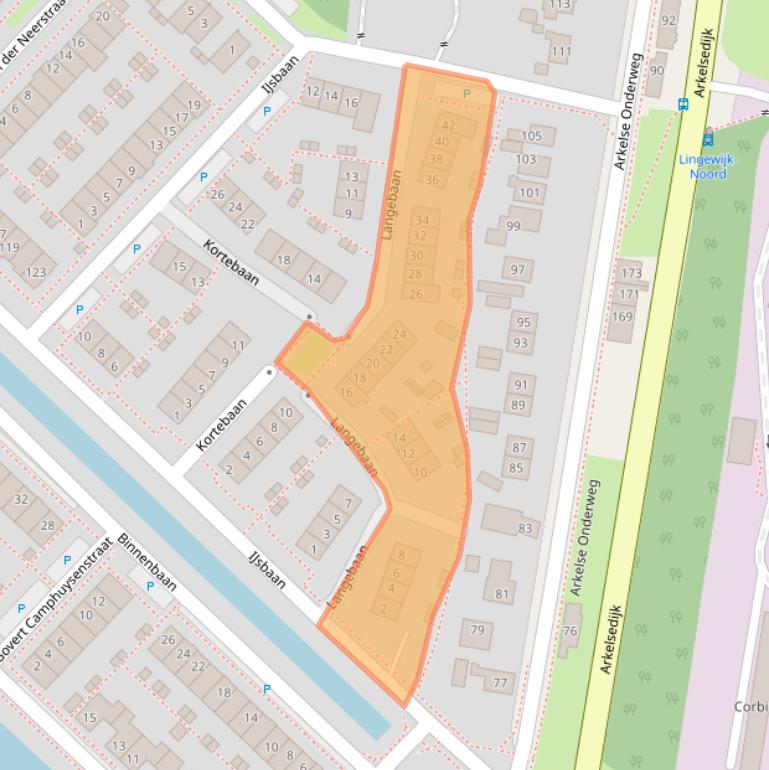 Kaart van postcodegebied 4206VP.