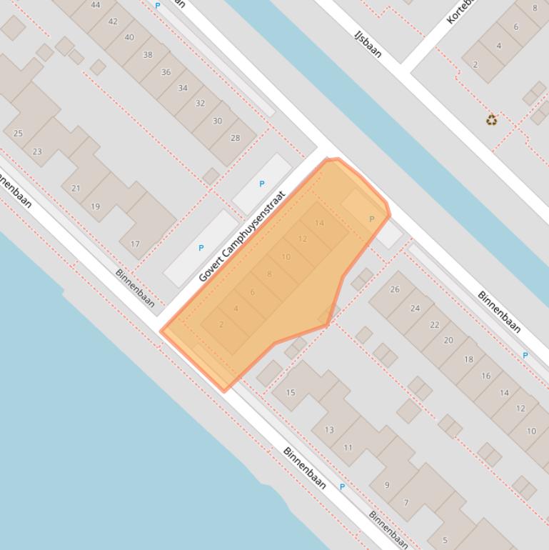 Kaart van postcodegebied 4206WH.