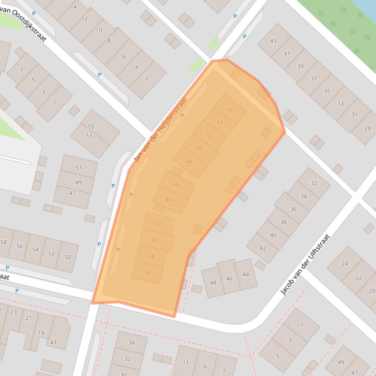 Kaart van postcodegebied 4206XR.