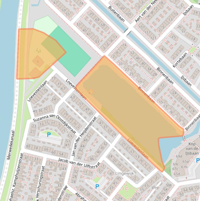 Kaart van postcodegebied 4206XT.