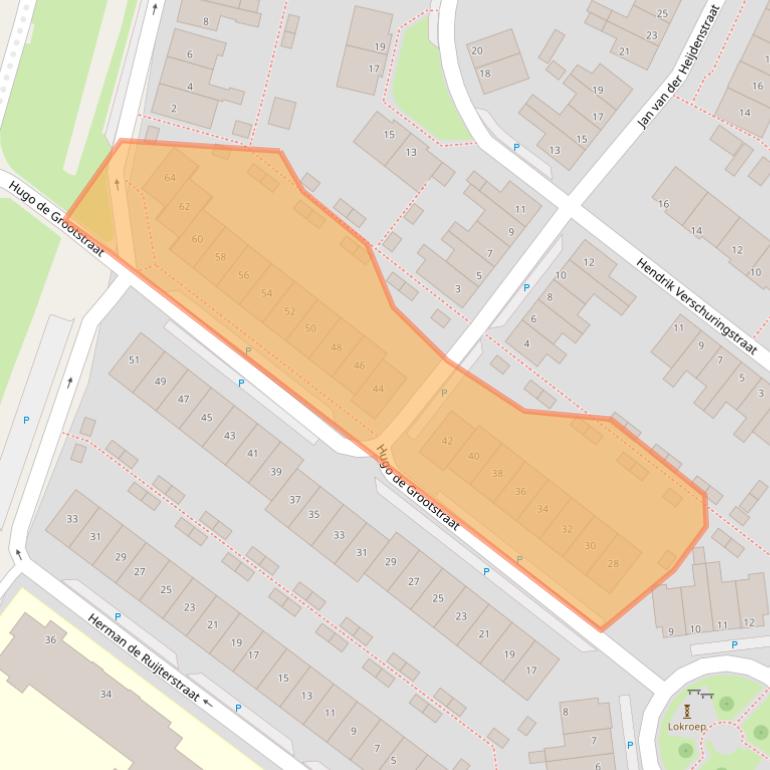 Kaart van postcodegebied 4206ZG.