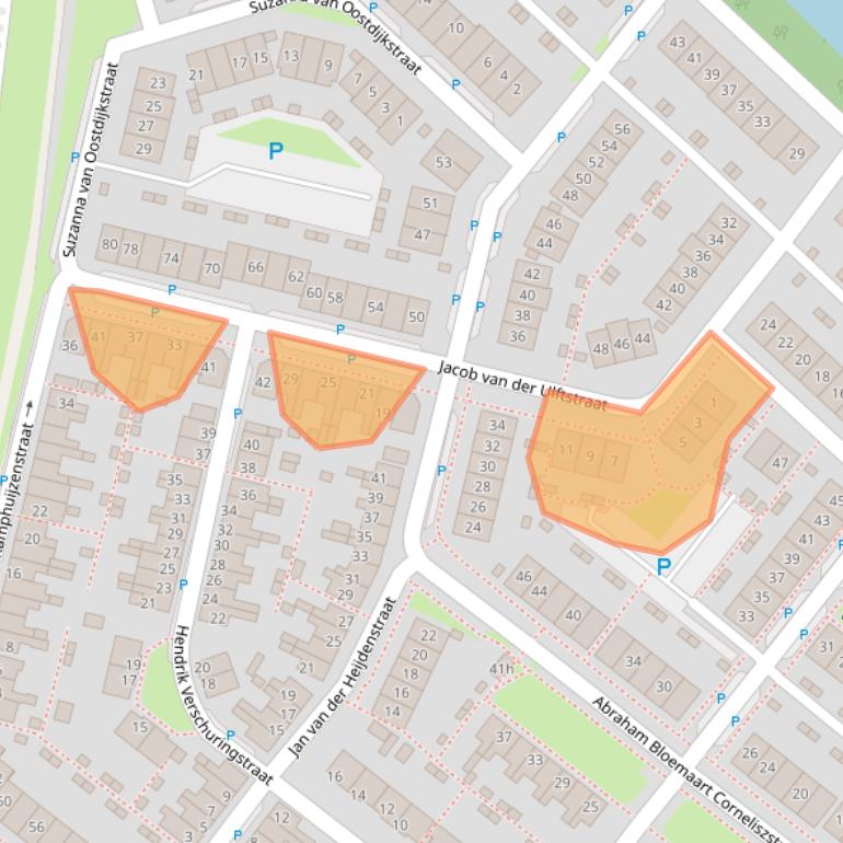Kaart van postcodegebied 4206ZP.